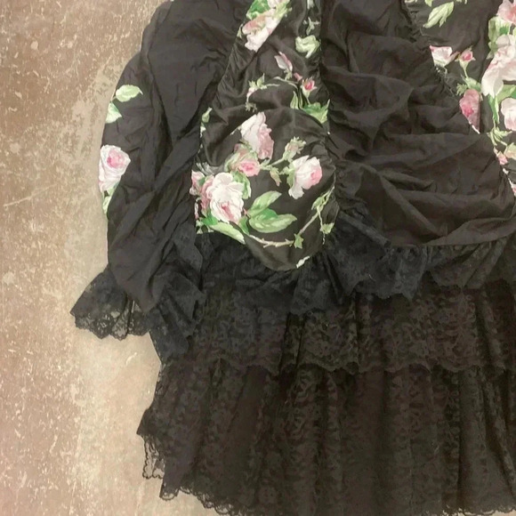 Loralie  Originals ruffle strappless dress basque waist - Picture 3 of 7